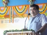 Nitin Gadkari addressing at the inauguration of the Bio-diesel Dispensing Unit, at Haldia Dock Complex