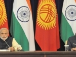 Narendra Modi delivering his statement to the media at Joint Press Briefing with the President of Kyrgyz Republic, Mr. Almazbek Atambayev