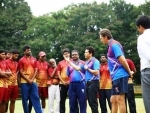 Sachin Tendulkar visits the MRF Pace Foundation, shares his insight about cricket