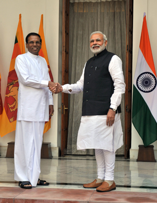 Sri Lanka President Maithripala Sirisena visits India, holds talks with PM Modi