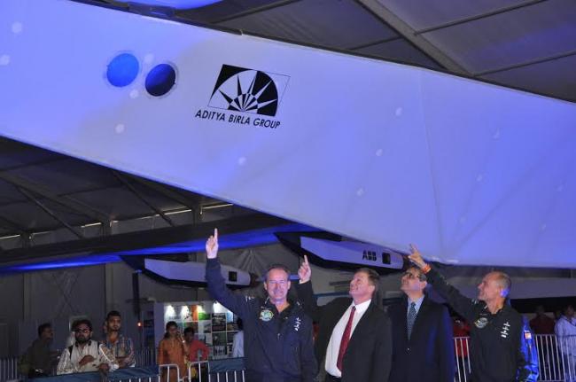 Aditya Birla hosts Solar Impulse 2 in India
