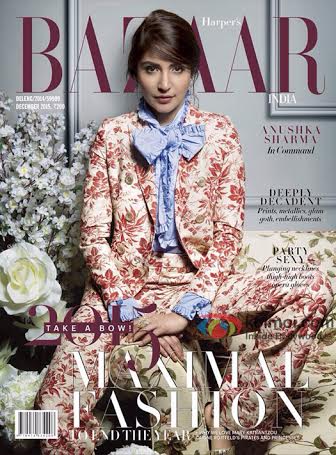 Anushka appears on Harper's Bazaar magazine c over