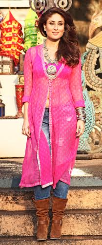 Kareena Kapoor Khan's looks stunning in indo-western get up for 'Gabbar Is Back' 