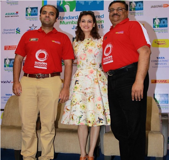 Dia attends Standard Charted Mumbai Marathon event