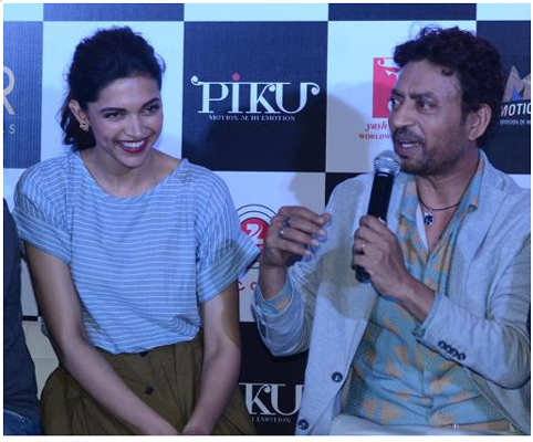 Unplanned turns planned for Irrfan and Deepika at Piku's trailer launch