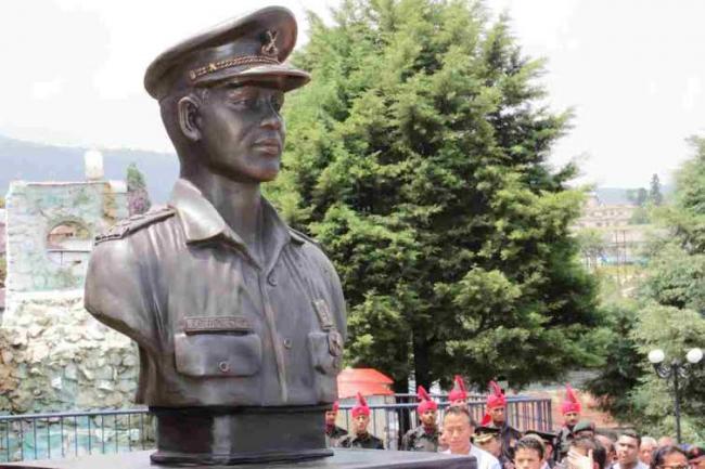 Bust of Capt Clifford K Nongrum unveiled 