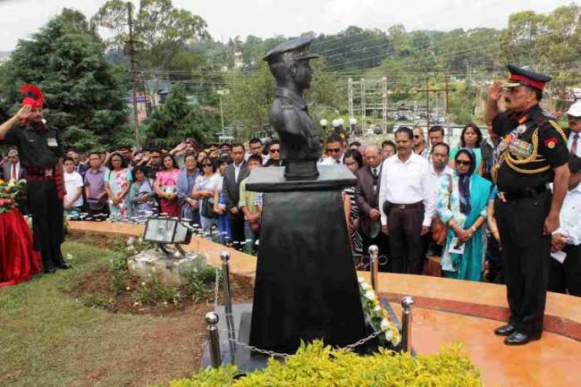 Bust of Capt Clifford K Nongrum unveiled 