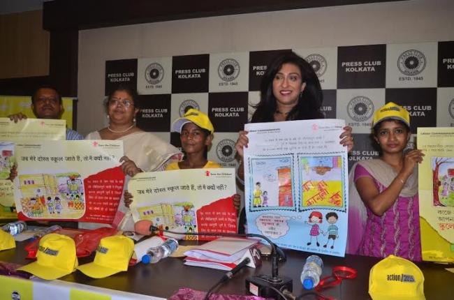Rituparna joins initiative against child labour