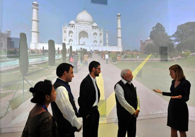 PM Modi visits Google, Facebook HQs