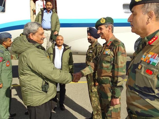 Parikkar arrives in J&K to review security situation