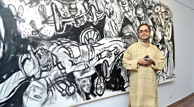 Gallery Sanskriti hosts exhibition of Ashoke Mullick, Nantu Behari Das' works