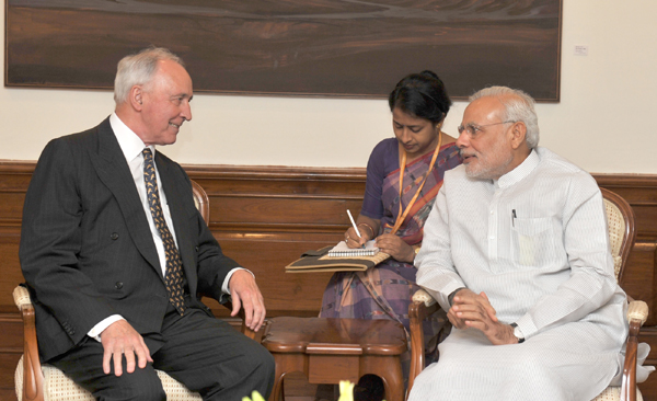 Former Australian PM meets Narendra Modi 