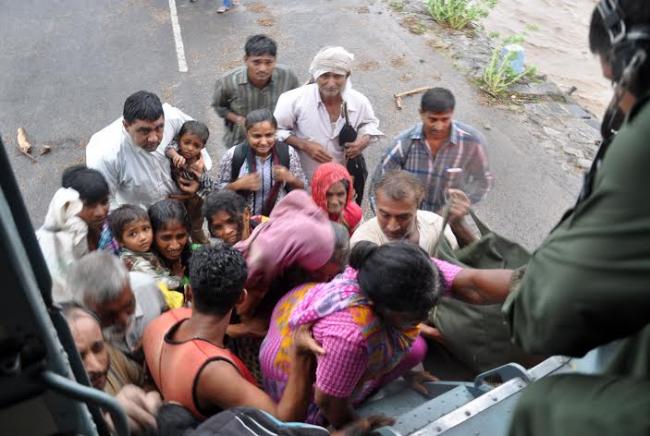 Gujarat floods cause submergence of low lying areas