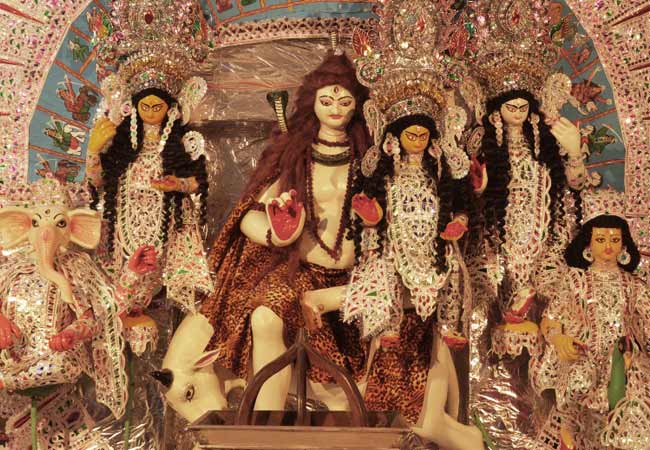 Durga Puja celebrations at Lahabari