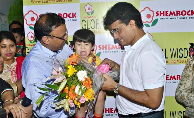 Sourav Ganguly inaugurates Shemrock Global Wisdom, a pre-school