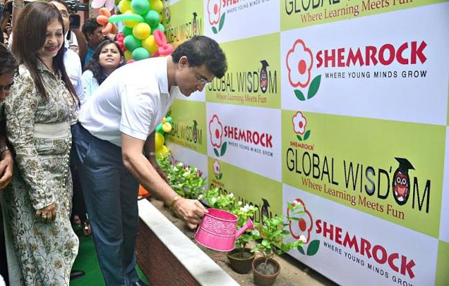 Sourav Ganguly inaugurates Shemrock Global Wisdom, a pre-school