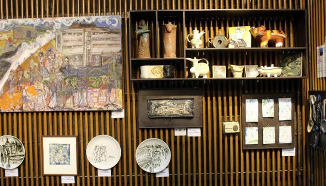 American Center hosts Partha Dey's Painting and Ceramic Exhibition