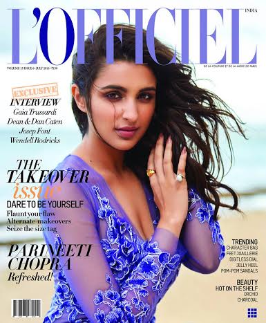 Parineeti Chopra sizzles cover of L'Officiel magazine