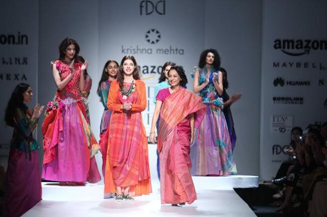 Amazon India Fashion Week Day 1: Designer Krishna Mehta showcases collection