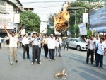IDBI employees protest in Kolkata