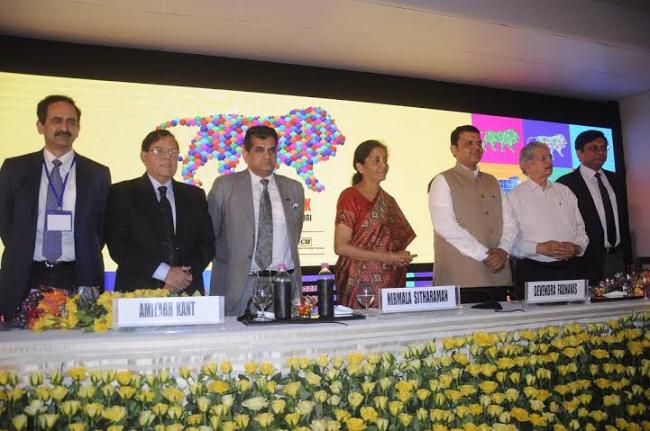  Chief Minister of Maharashtra at the Make in India Week Curtain Raiser press conference