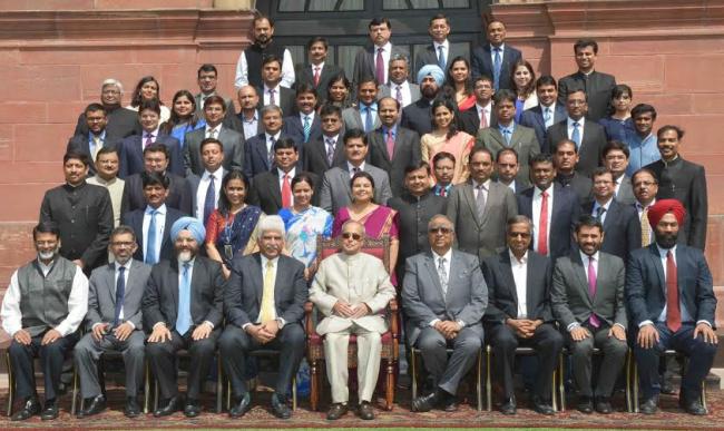 The Vice President, M. Hamid Ansari interacting with the Students and Faculty members of Kalindi College, Delhi University