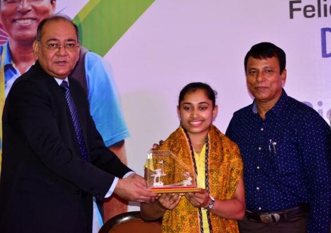 BCCI felicitates Olympian Deepa Karmaker