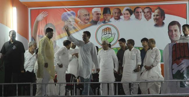 Rahul Gandhi addresses rally in Kolkata