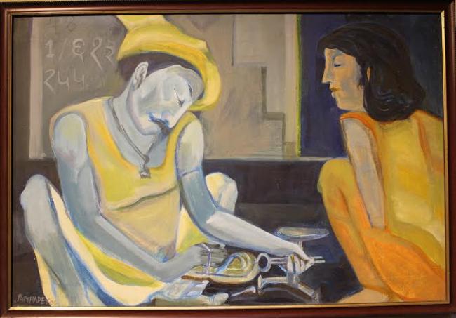 American Center hosts Partha Dey's Painting and Ceramic Exhibition