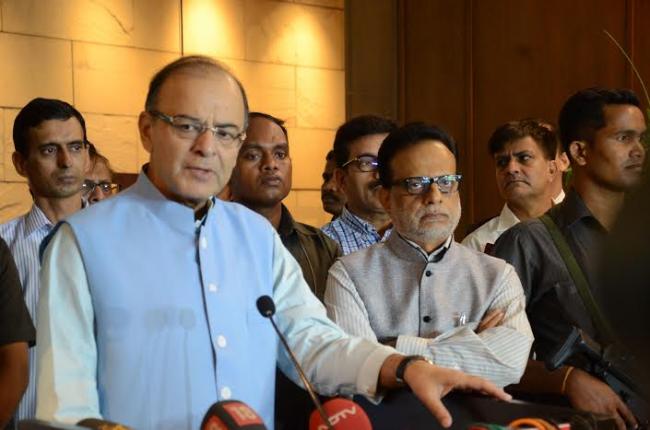  Arun Jaitley at the meeting of the Empowered Committee on GST