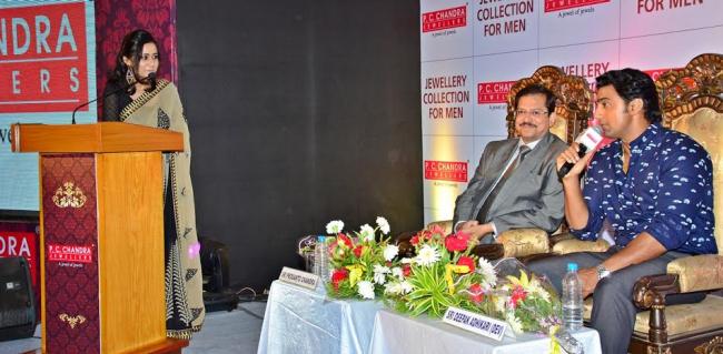 Actor Dev unveils P. C. Chandra Jewellers' men's collection in Kolkata