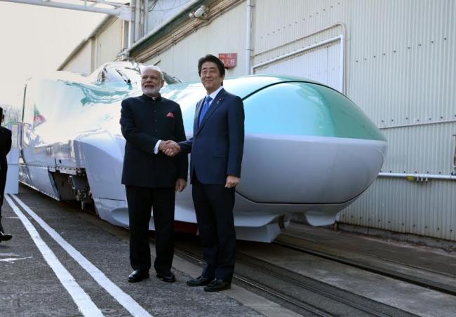 Narendra Modi and the Prime Minister of Japan