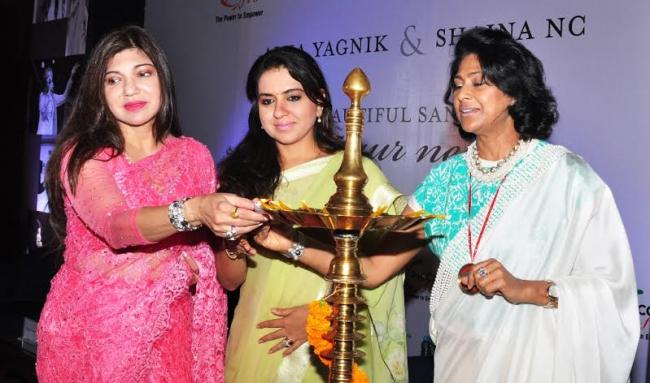 Shaina NC , Alka Yagnik visits Kolkata to attend FLO event