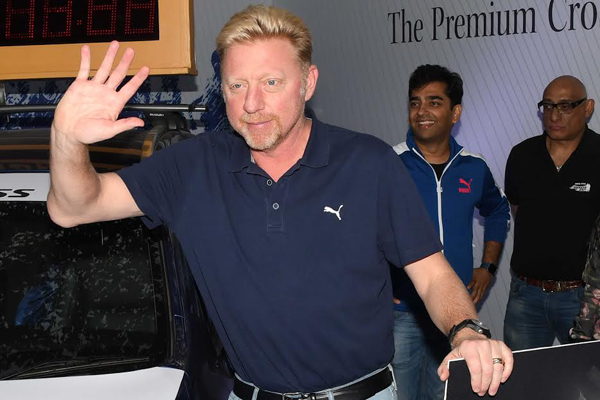 Boris Becker wins hearts in Kolkata