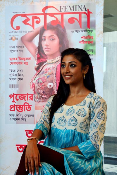Paoli Dam flaunts her new look in Femina Bangla 