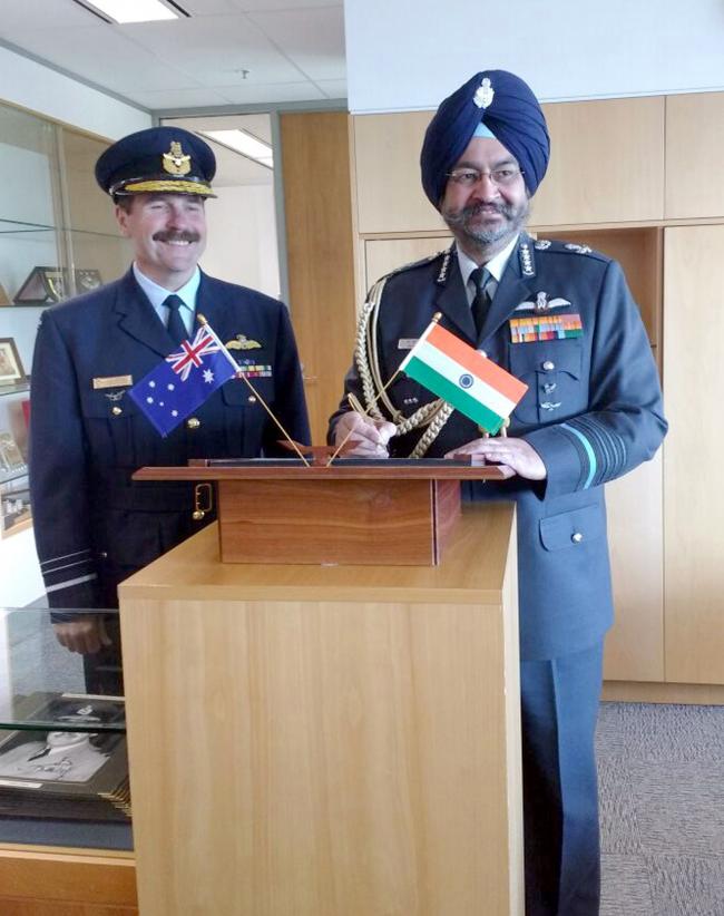 Air Chief Marshal BS Dhanoa in Australia