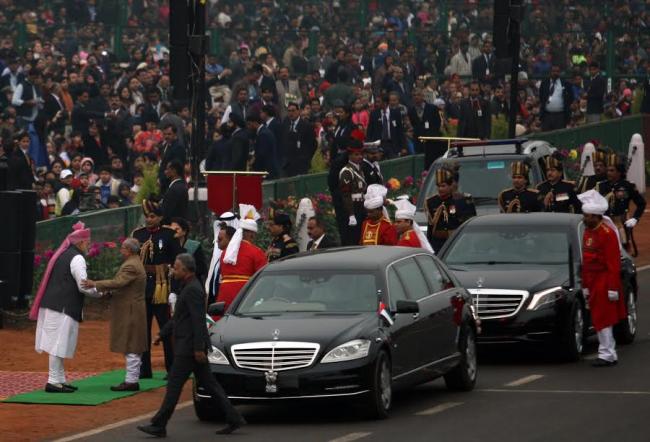 India celebrates 68th Republic Day by displaying its military might, cultural diversity