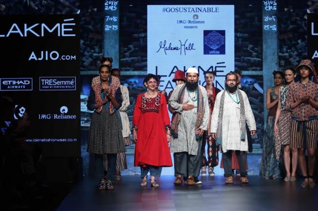 LFW: Models walk the ramp for designer Sufiyan with Madame Hall