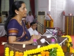 Nirmala Sitharaman addressing a gathering at BHU