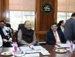Arun Jaitley addressing the Central Board of Directors of the Reserve Bank of India