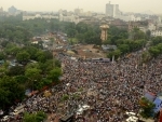 TMC workers throng Kolkata's Esplanade area to observer 21 July Martyrs Day