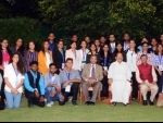 Venkaiah Naidu with participants of Know India Program