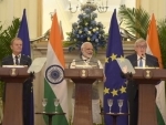 PM Modi, Donald Franciszek Tusk, Jean-Claude Juncker at Hyderabad House