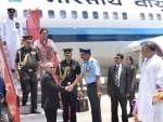 President Pranab Mukherjee reaches Panagarh