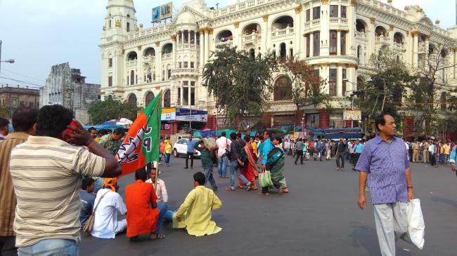 BJP takes out rally in Kolkata