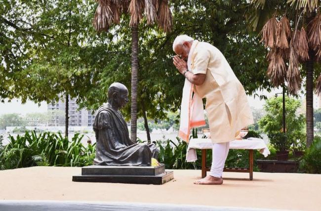 Ahmedabad: PM Narendra Modi inaugurates centenary celebration of Sabarmati Ashram