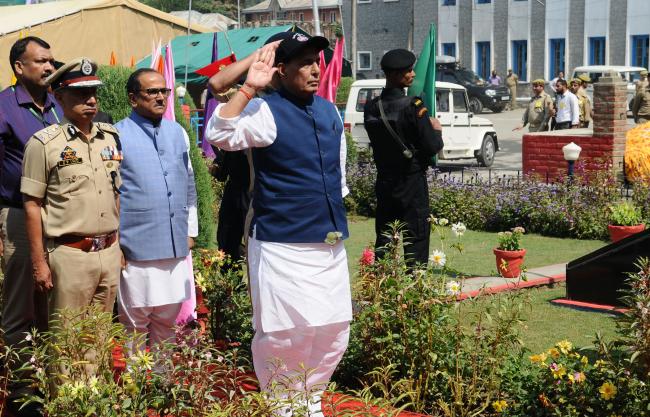Home Minister Rajnath Singh in Jammu and Kashmir