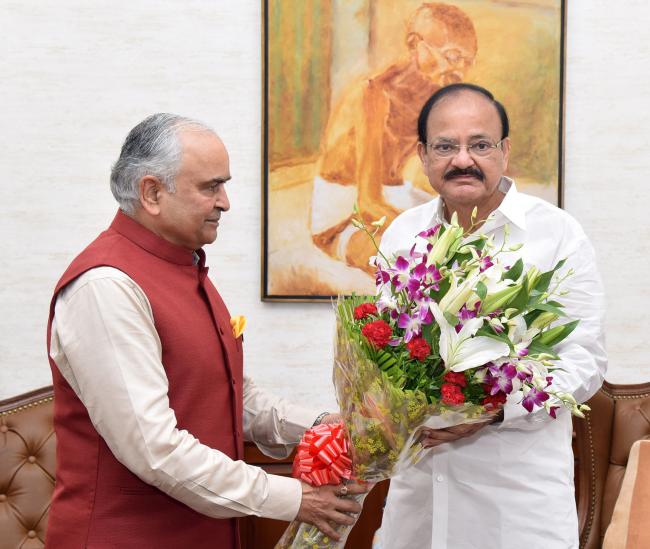Governors and Lt Governors call on Vice President M Venkaiah Naidu in New Delhi