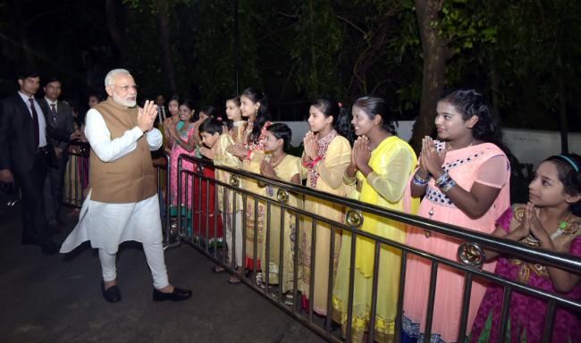 PM Modi interacts with Indian Community in Myanmar