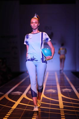 Designer Nida Mahmood displays her collection at Amazon India Fashion Week 